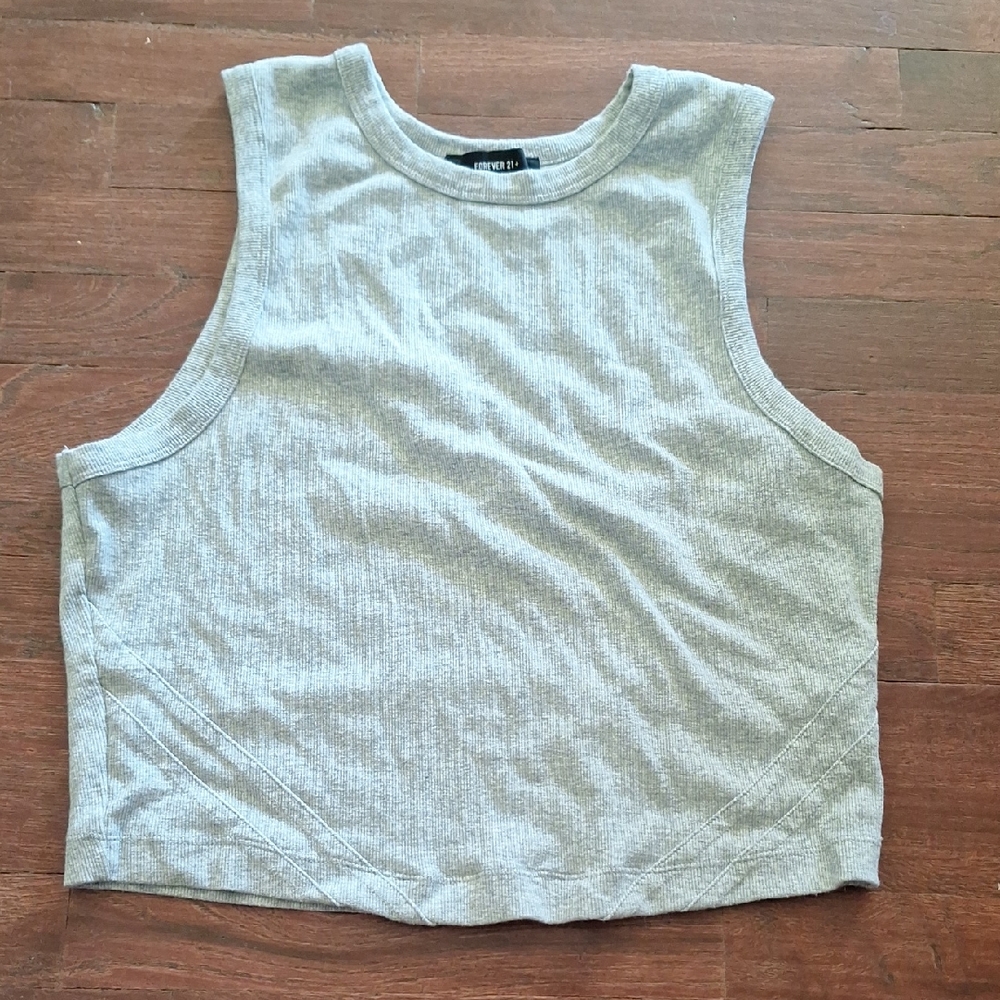 Forever 21 Light Gray Muscle Tee